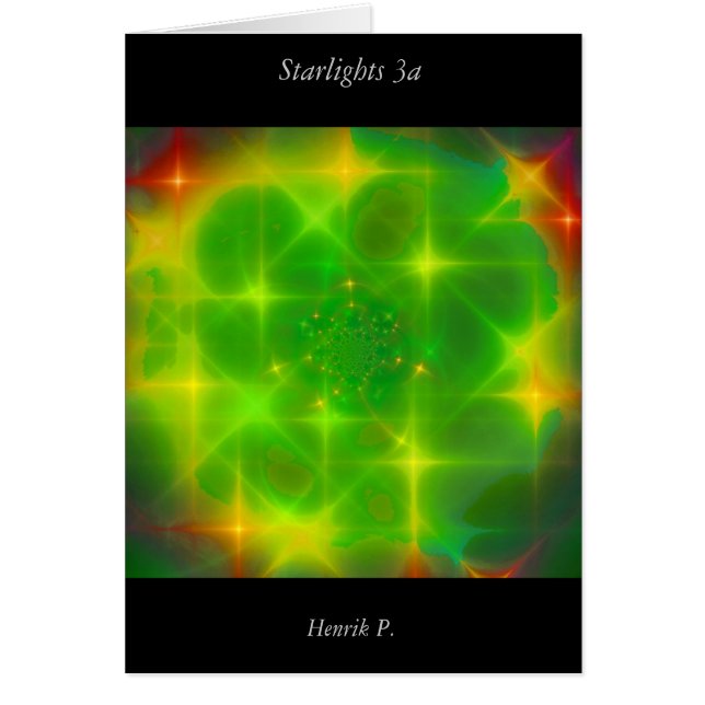 Cartão Luzes das estrelas #3a (cartão) (Frente)