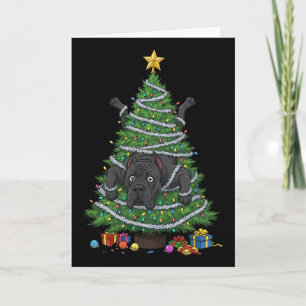 Cartão Luzes de árvore de Natal engraçadas para crianças
