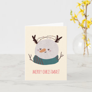 Cartão Luzes de Fada de Natal Personalizáveis Homem de Ne