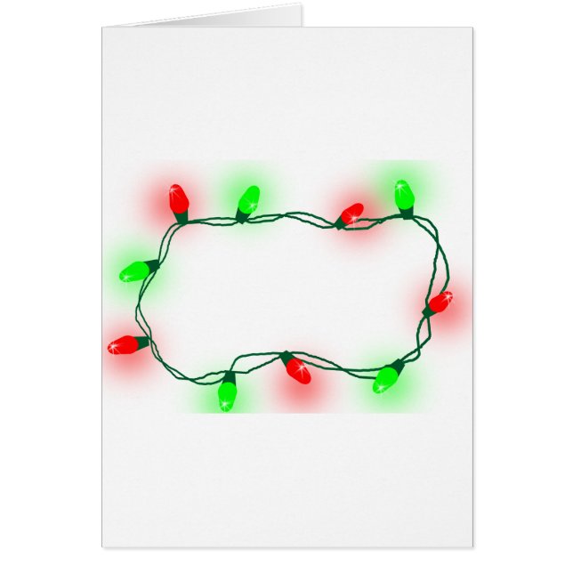 Cartão Luzes de Natal (Frente)