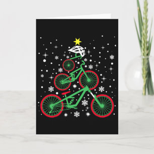 Cartão Luzes de Natal de Mountain Bike Ciclismo de Montan