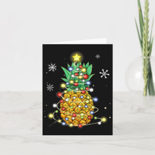 Cartão Luzes de Natal do Abacaxi