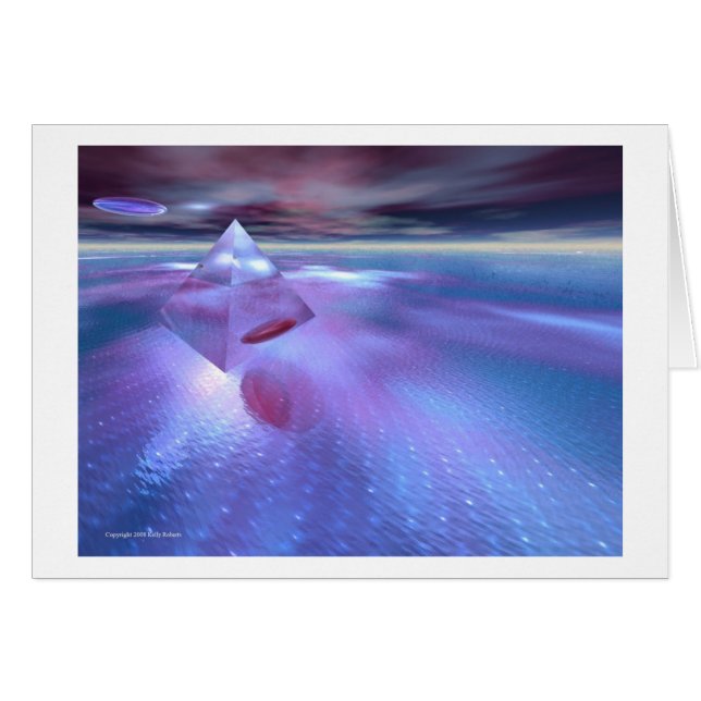 Cartão Luzes de pirâmide (Frente Horizontal)