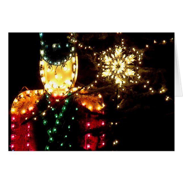 Cartão Luzes do soldado (Frente Horizontal)