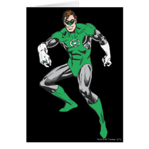 Cartão Luzes Lanterna Verde