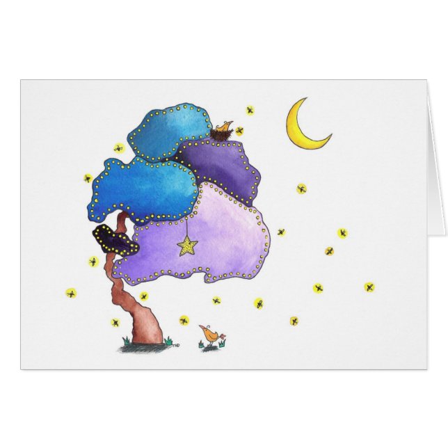 Cartão Luzes noturnas, Vazio (Frente Horizontal)