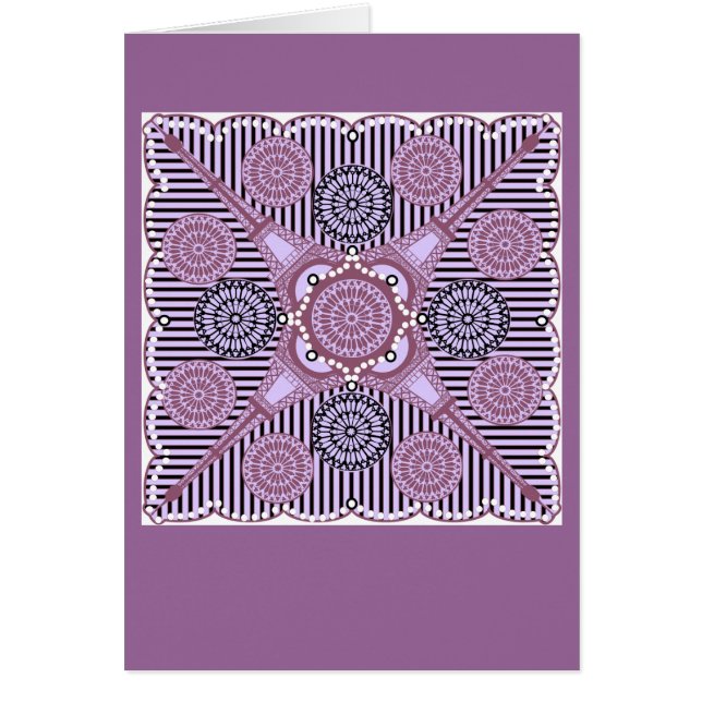 Cartão Luzes parisienses (Frente)