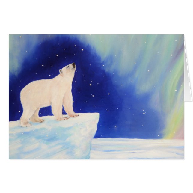 Cartão Luzes polares (Frente Horizontal)