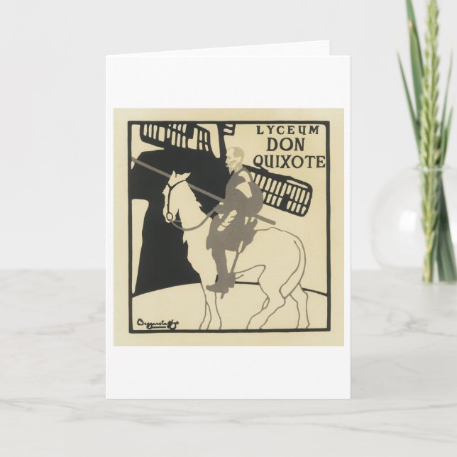 Cartão Lyceum Don Quixote, The Beggarstaffs (Frente)