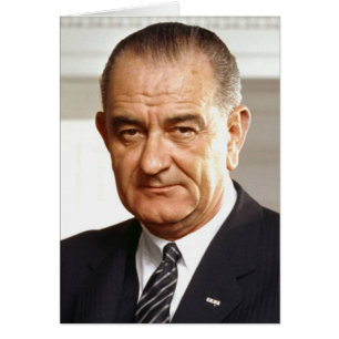Cartão Lyndon B. Johnson 36º Presidente