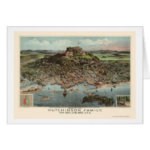 Cartão Lynn, mapa panorâmico das MÃES - 1881