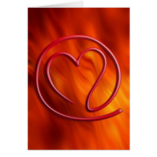 Cartão m a i l 4 vermelho-fogo