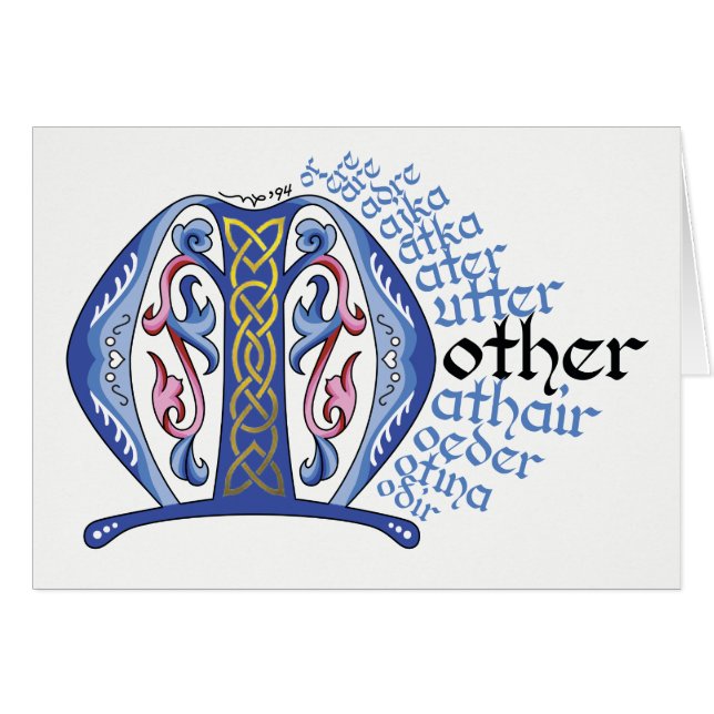 Cartão M é para o cartão-mãe (Frente horizontal)