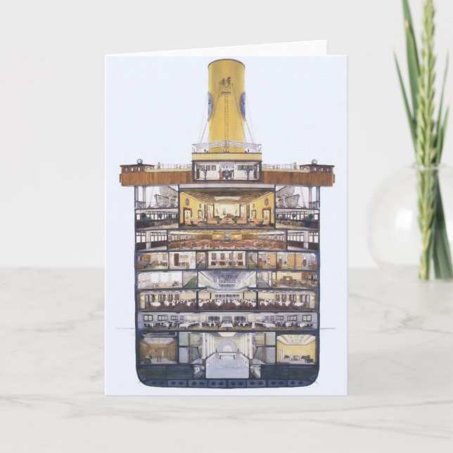 Cartão M/S Kungsholm (Frente)