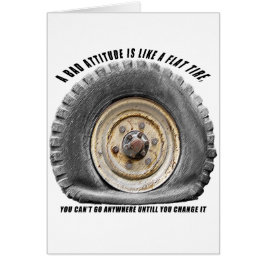 Cartão Má Atitude Como Pneus