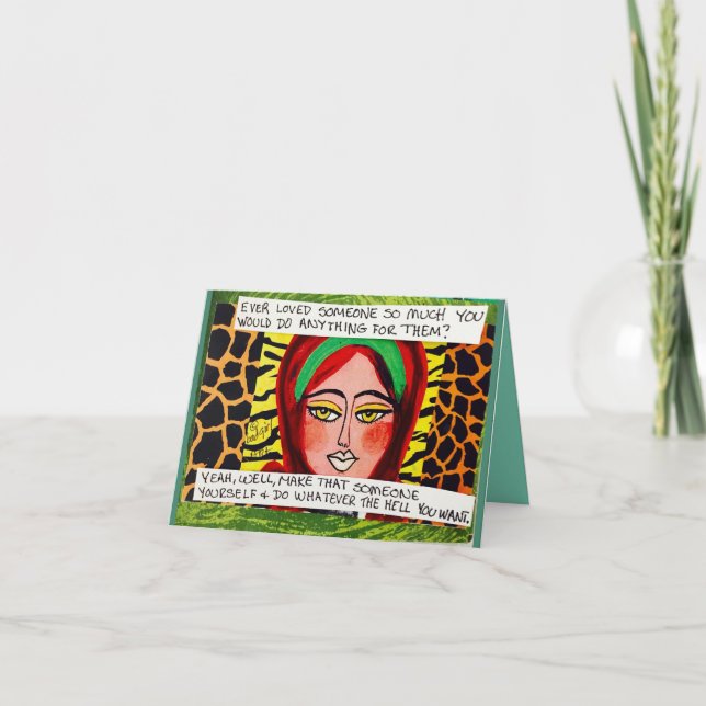 CARTÃO MÁ GAROTA DE ARTE (Frente)