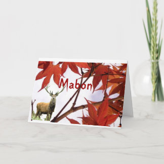 Cartão Mabon - bênçãos do equinócio do outono