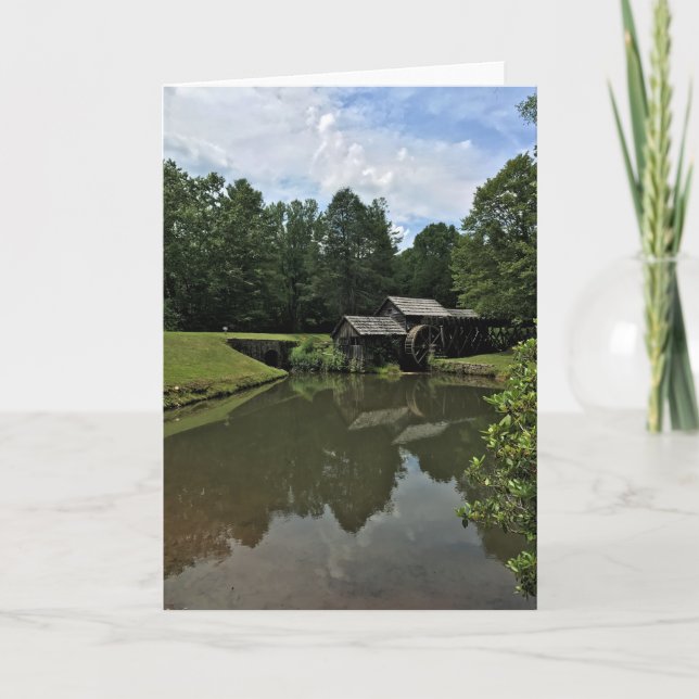 Cartão Mabry Mill, Virginia (Frente)
