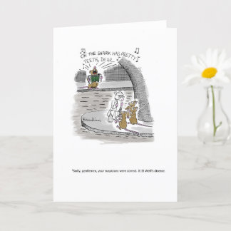 Cartão Mac The Knife Cartoon