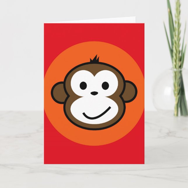 Cartão Macaco Cheio (Frente)