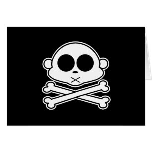 Cartão Macaco Cross Bone