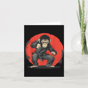 Cartão Macaco de Judô Taekwondo MMA Jiu-Jitsu Kung Fu Mac