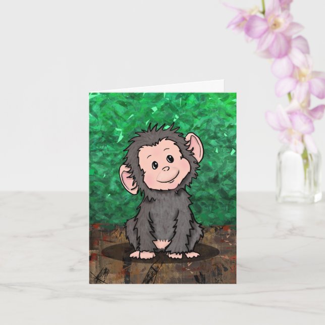 Cartão Macaco Doce (Orquídea)