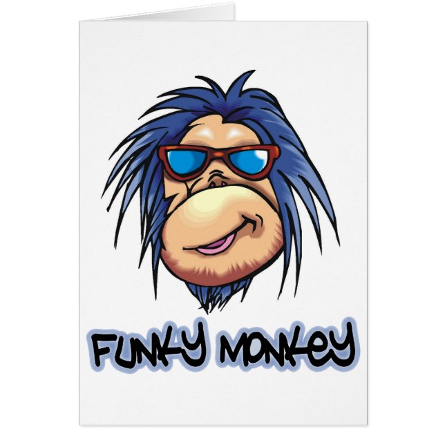 Cartão Macaco Funky (Frente)