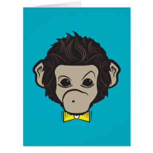 Cartão macaco identica