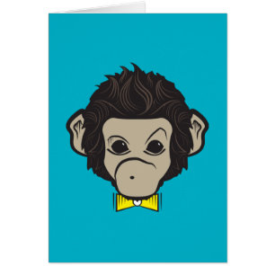 Cartão macaco identica