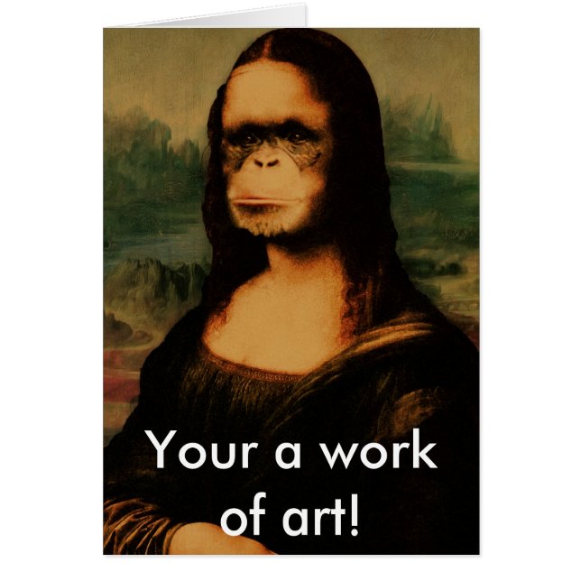 Cartão Macaco lisa (Frente)