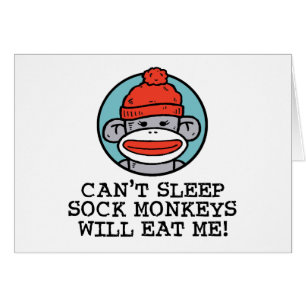 Cartão Macaco Sock
