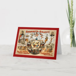 Cartão Macacos de maior performance do mundo em 1892