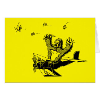 Cartão Macacos Em Aviões