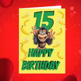 Cartão macaquinho bochecho