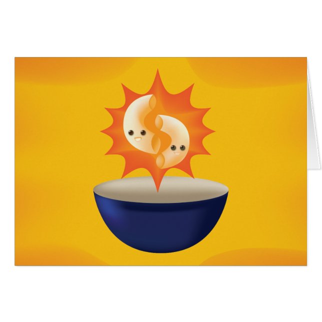 Cartão Macaroni e queijo para sempre (Frente Horizontal)