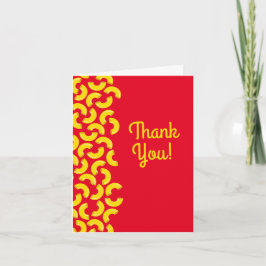 Cartão Macaroni, primeiro aniversario do Mac e Queijo