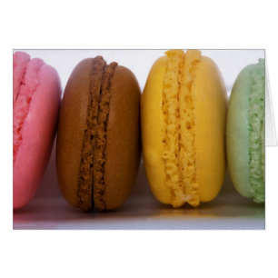 Cartão Macarons franceses importados do gourmet