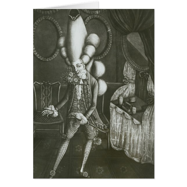 Cartão Macarrão do panteão, 1773 (Frente)