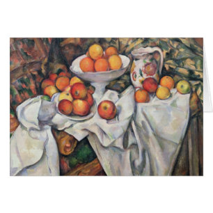 Cartão Maçãs de Paul Cezanne e laranjas, 1895-1900