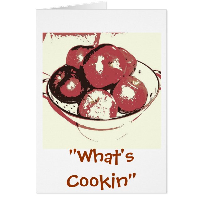 Cartão Maçãs de pop (Frente)