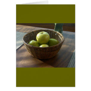Cartão Maçãs verdes