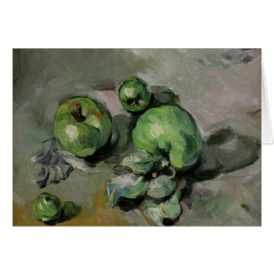 Cartão Maçãs verdes de Paul Cezanne , c.1872-73
