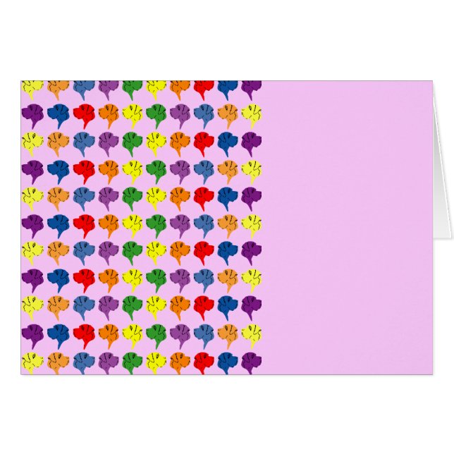 Cartão Mach die Doggenwelt bunter (Frente Horizontal)