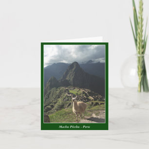 Cartão Machu Picchu Peru - Blank Card
