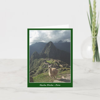 Cartão Machu Picchu Peru - Blank Card