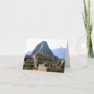 Cartão Machu Picchu Peru - Montanha Huayna Picchu