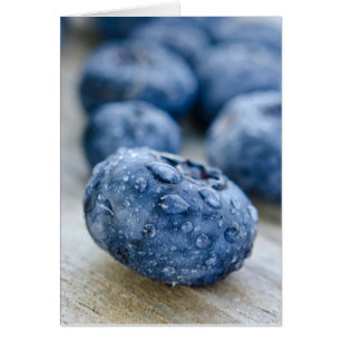 Cartão Macro Blueberry