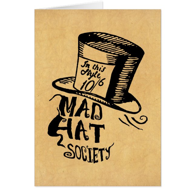 Cartão Mad Hat Society (Frente)