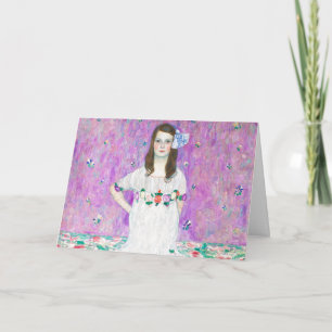 Cartão Mada Primavesi por Gustav Klimt Pintura Trabalho d